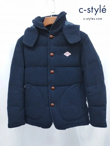 DANTON×BEAMS ダントン×ビームス モッサダウンジャケット 38 ネイビー 19A-FA-001