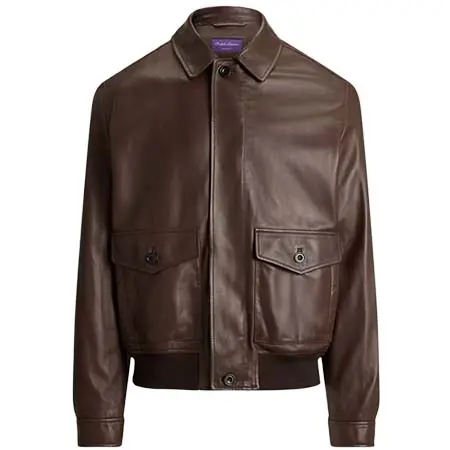 ラルフローレン(RALPH LAUREN) Purple Label Everett レザー フライト ジャケット[100084675]