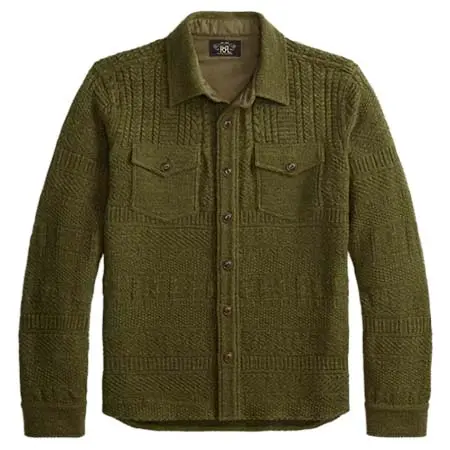 ラルフローレン(RALPH LAUREN) RRL コットンウール ワークシャツ セーター [100083522]