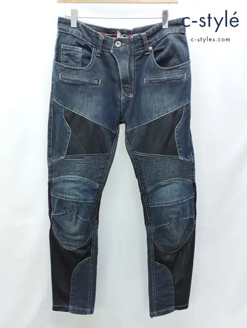 KOMINE コミネ デニムパンツ L（32） インディゴ スーパーフィット プロテクトメッシュジーンズ WJ-739S
