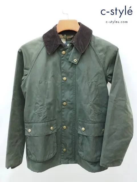 Barbour バブアー BEDALE WAX JACKET ジャケット UK8 カーキ レディース