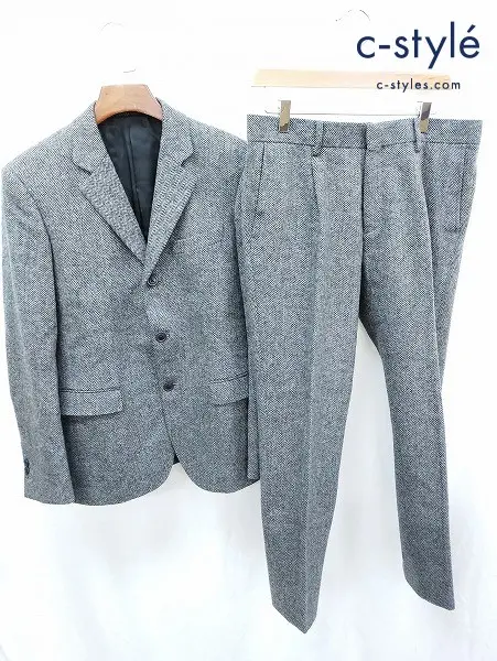 Mr.GENTLEMAN ミスタージェントルマン スーツ L グレー系 EFW-JK11 EFW-TR11 ヘリンボーン柄
