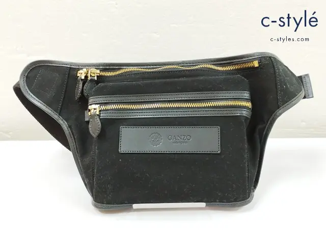 GANZO ガンゾ ウエストバッグ ブラック カバン 鞄