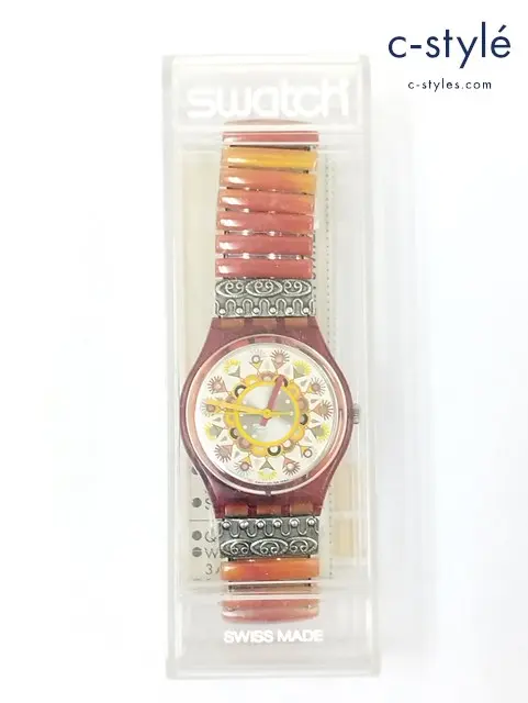 swatch スウォッチ Curry Powder GR125 腕時計 レッド系