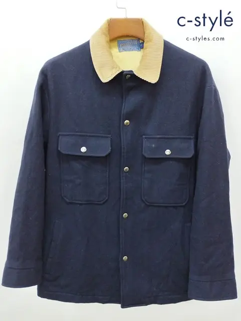 PENDLETON ペンドルトン ジャケット M ネイビー系 80s USA製 ウール100%