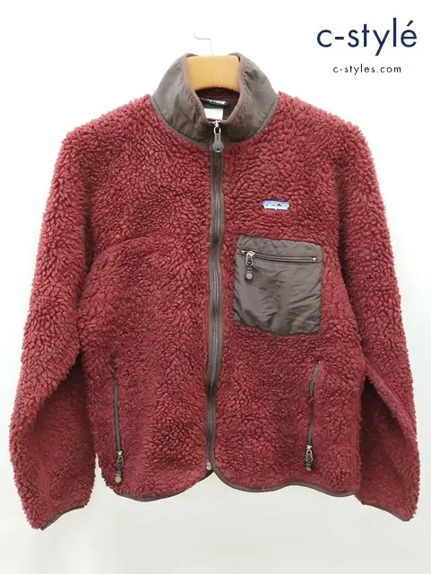 patagonia パタゴニア フリースジャケット S レッド クラシックレトロカーディガン 23024F4