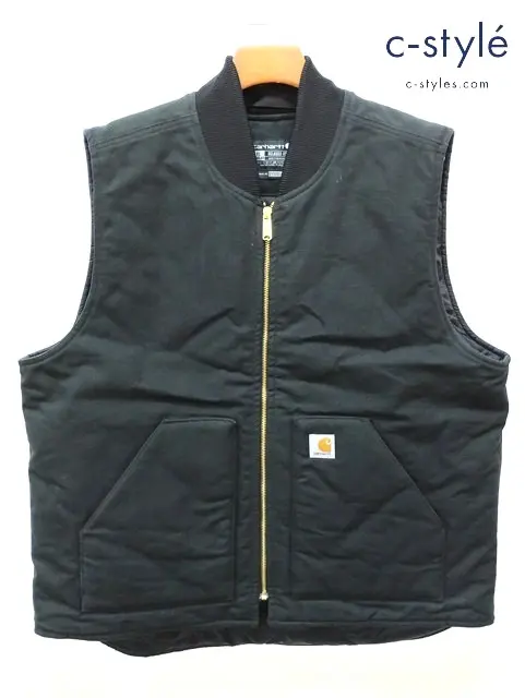 Carhartt カーハート ベスト XL ブラック DUCK VEST 0V0001-M