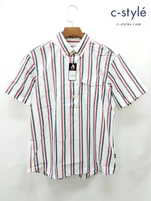 VAN JAC ヴァンヂャケット シャツ L マルチカラー ストライプ 半袖