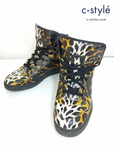 adidas アディダス スニーカー 27cm マルチカラー JS INSTINCT HI LEOPARD D65985 豹柄