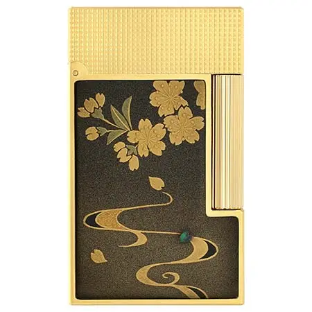 デュポン(S.T.Dupont) ライター ライン2 流水春秋 MAKI E ゴールド C16151