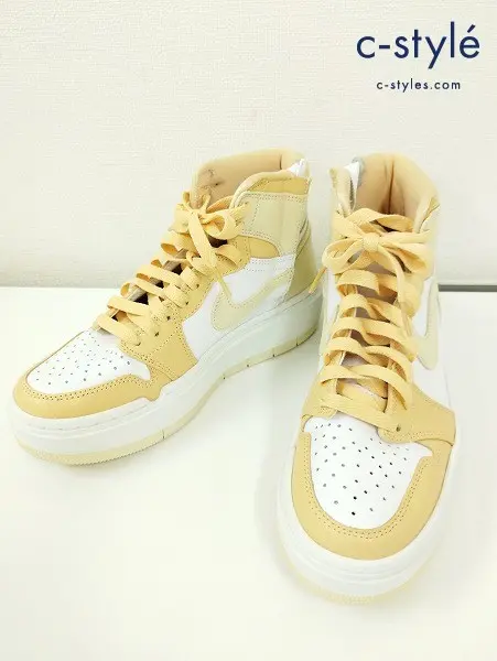 NIKE ナイキ スニーカー 24cm オレンジ×ホワイト系 AIR JORDAN 1 ELEVATE HIGH DN3253-200 レディース