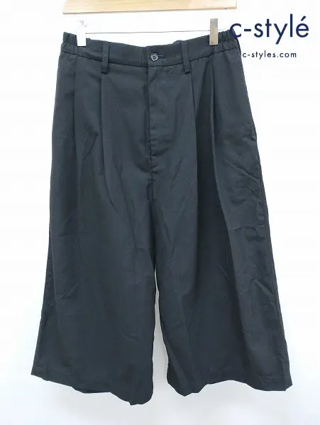 COOTIE PRODUCTIONS クーティープロダクションズ Cropped Wide Trousers パンツ S ブラック