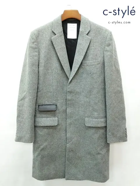 MISTERGENTLEMAN ミスタージェントルマン チェスターコート L グレー MG15F-OT03