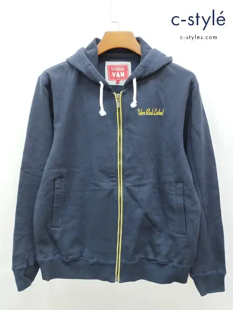 VAN JAC ヴァンヂャケット スウェットパーカー L ネイビー 103M01-003