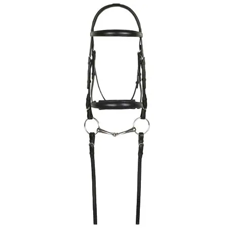 アラマス(Aramas) 乗馬 頭絡 ゼロシェイプパッド入り馬場馬術用頭絡（SureGrip 手綱付き）