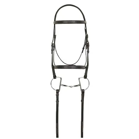 アラマス(Aramas) 乗馬 頭絡 Fancy Square Raised Padded Bridle with Fancy Lace Reins