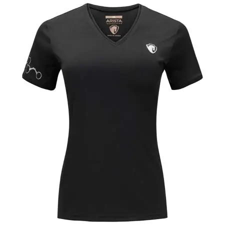 アリスタエクエストリアン(ARISTA EQUESTRIAN) 乗馬 Tシャツ Sublime V-Tee, Black