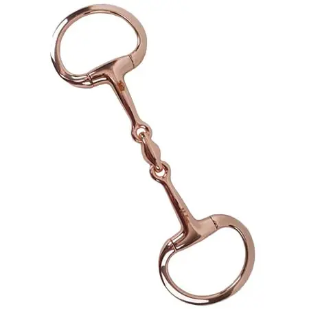 バロタード(Balotade) 乗馬 ハミ Eggbutt Double Jointed Rose Gold Balotade Bit