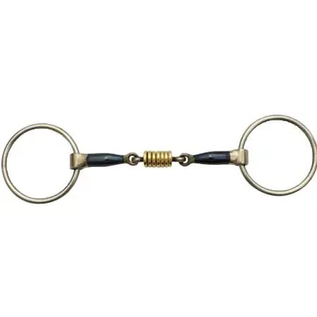 ブルーアロイ(Blue Alloy) 乗馬 ハミ Training Snaffle w/Roller Mouth