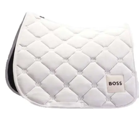 ボスエクエストリアン(Boss Equestrian) 乗馬 ゼッケン・パッド SS25 馬場馬術用サドルパッド ベルベットパール