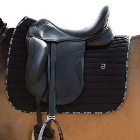 ビュレットエクウストリアン(Bullet Equestrian) 乗馬 ゼッケン・パッド 速乾サドルパッド 馬場用ゼッケン ブラック