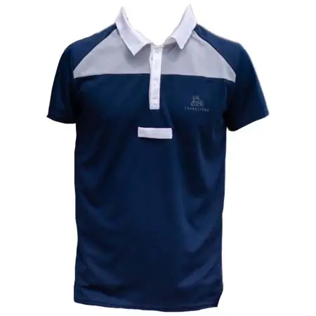 カバリエラ(CAVALLIERA) 乗馬 競技用シャツ Men’s Riding Show Shirt MOSAIC -Short Sleeve, Technical Equestrian Show Apparel