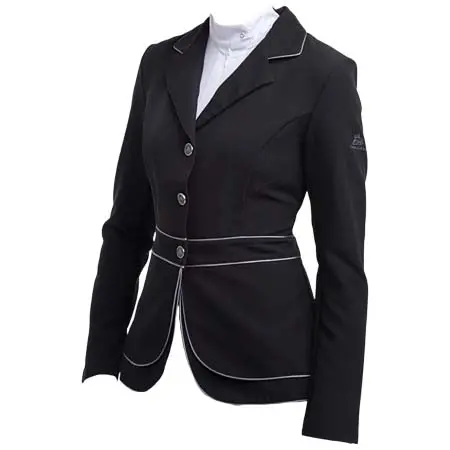 カバリエラ(CAVALLIERA) 乗馬 競技用ジャケット Riding Show Jacket VENICE – DOUBLE FRONT PANEL TECHNOLOGY black/grey