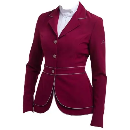 カバリエラ(CAVALLIERA) 乗馬 競技用ジャケット Riding Show Jacket VENICE – DOUBLE FRONT PANEL TECHNOLOGY bordeaux/grey