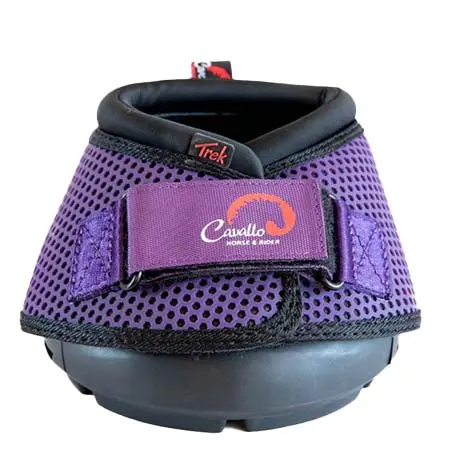 カバロフーフブーツ(Cavallo Hoof Boots) 乗馬 馬用プロテクター トレック パープル スリム ソール フーフブーツ