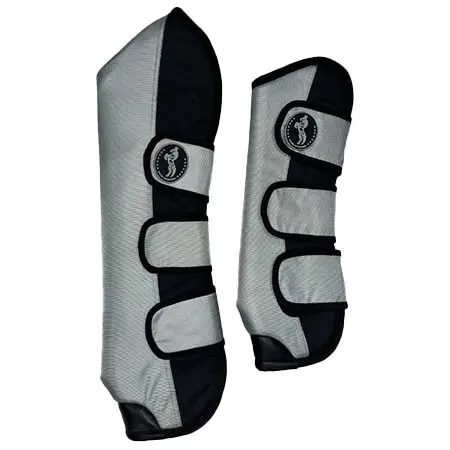 チェタックエクエストリアン(Chetak Equestrian) 乗馬 馬用プロテクター 乗馬用 1680D トラベルブーツ シルバー