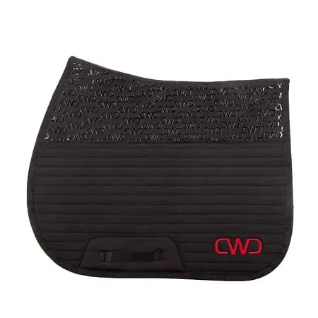 CWD(シーダブリュディー) 乗馬 ゼッケン・パッド ブラックジャンピングサドルパッド