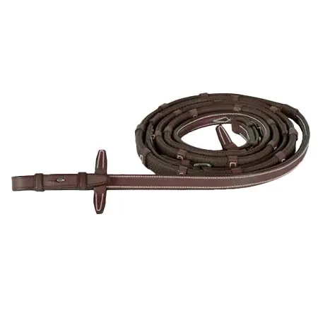 CWD(シーダブリュディー) 乗馬 手綱 Raised rubber reins with stoppers with fancy stitching
