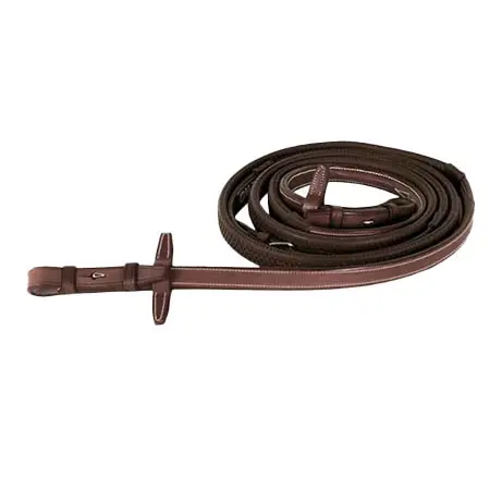 CWD(シーダブリュディー) 乗馬 手綱 Raised rubber contact reins with fancy stitching