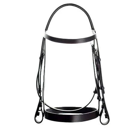 デバーサドラリー(Dever Saddlery) 乗馬 頭絡 クラシックプレーン頭絡  32mm幅のノーズバンド付き
