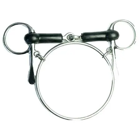 デバーサドラリー(Dever Saddlery) 乗馬 ハミ ゴム口デクスターレーシングビット（チーク付き）