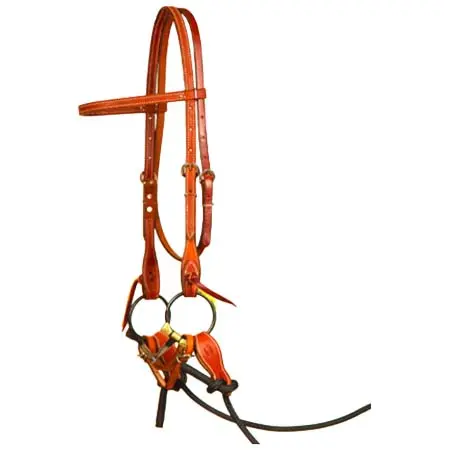 ダウンアンダーホースマンシップ(Downunder Horsemanship) 乗馬 頭絡 Plain Roughout Performance Horse Bridle Set