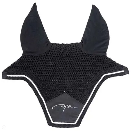 ディオン(Dy’on) 乗馬 馬用プロテクター ダイヤモンド サウンドレス ホースイヤーボンネット ブラック
