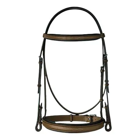 エッジウッド(Edgewood) 乗馬 頭絡 Fancy Stitched Padded Raised Bridle 1インチ