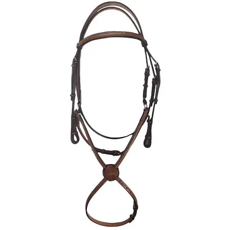 エッジウッド(Edgewood) 乗馬 頭絡 Fancy Stitched Padded Figure 8 Bridle