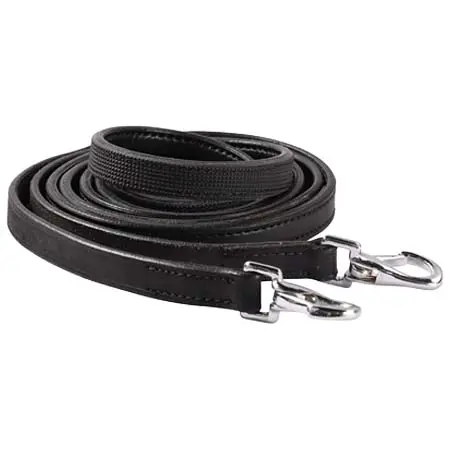 エディックスサドルズ(Edix Saddles) 乗馬 手綱 antislip leather reins with springclips