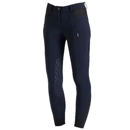 エゴ7(EGO7) 乗馬 乗馬ズボン Jumping Ribbed Normal Waist Knee Grip Breeches,Navy