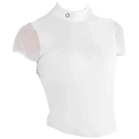 エゴ7(EGO7) 乗馬 競技用シャツ Rita Ladies Short Sleeve Show Shirt – White