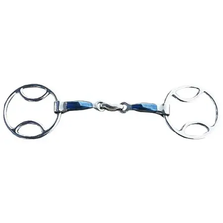 エリコ(Elico) 乗馬 ハミ Loop Ring Blue Sweet Iron Lozenge Bit