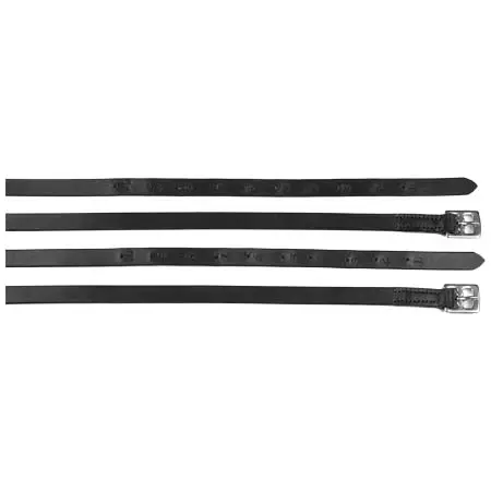 エリコ(Elico) 乗馬 鐙・鐙革 Junior Stirrup Leathers – Black