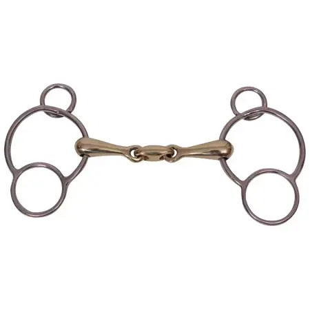 エペレジェック(Epplejeck) 乗馬 ハミ 2-Ring Gag Epplejeck Double Link Gs