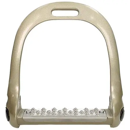 エペレジェック(Epplejeck) 乗馬 鐙・鐙革 Stirrups Colour Aluminium Grip Gold