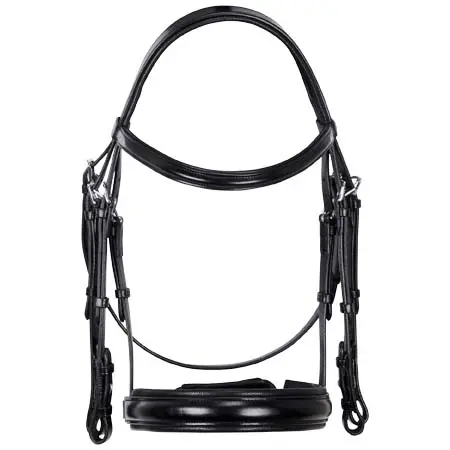 エクエストロ(Equestro) 乗馬 頭絡 Leather dressage bridle without reins