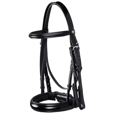エクエストロ(Equestro) 乗馬 頭絡 LEATHER DRESSAGE BRIDLE