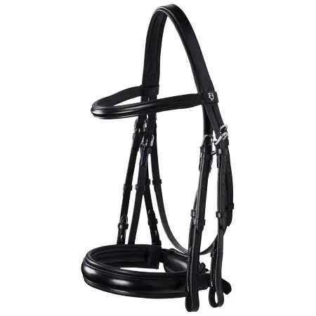 エクエストロ(Equestro) 乗馬 頭絡 Leather dressage bridle without reins