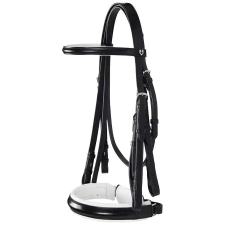 エクエストロ(Equestro) 乗馬 頭絡 Dressage smooth leather bridle